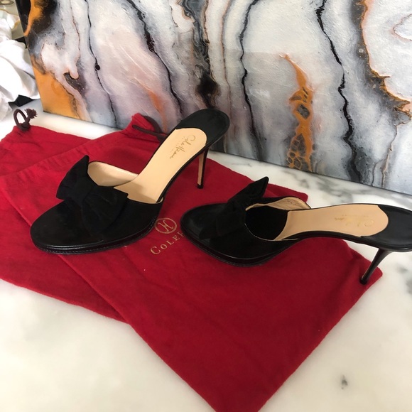 Cole Haan Suede Bow Heels - Picture 2 of 2